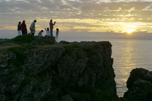 Couché de soleil sur les îles bretonnes